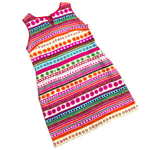 Talbots Colorful Stripe Sleeveless Textured Sheath Dress Women’s Size 16 Petite